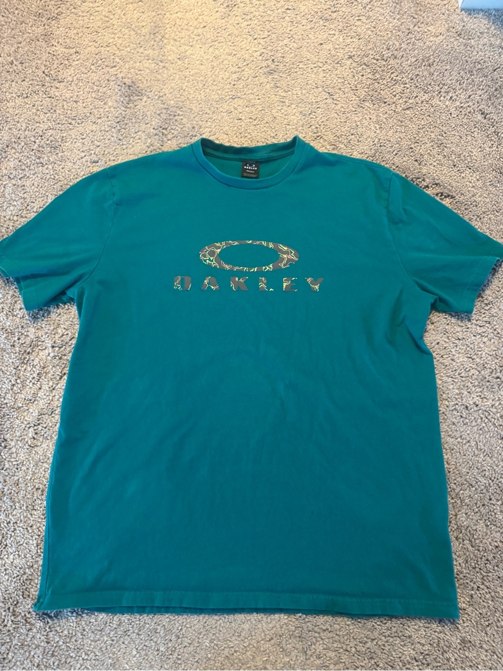 Oakley Teal Short-Sleeve Graphic T-Shirt